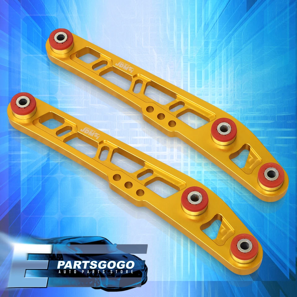 For 88-95 Honda Civic CRX DelSol EF EG /Integra Rear Lower Control Arms LCA Gold Foto 3 de 3