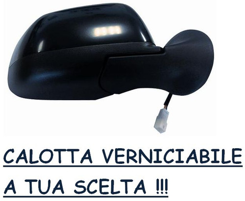 Specchietto Retrovisore Sinistro Elettrico Derb Per Fiat Fiorino/Qubo, Citroen Nemo, Peugeot Bipper 2008/09