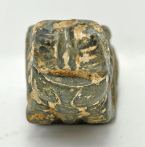 Antique Green Marble Elephant Figure Hook Hanger Original Old Hand Carved Fine - Bild 3 von 5