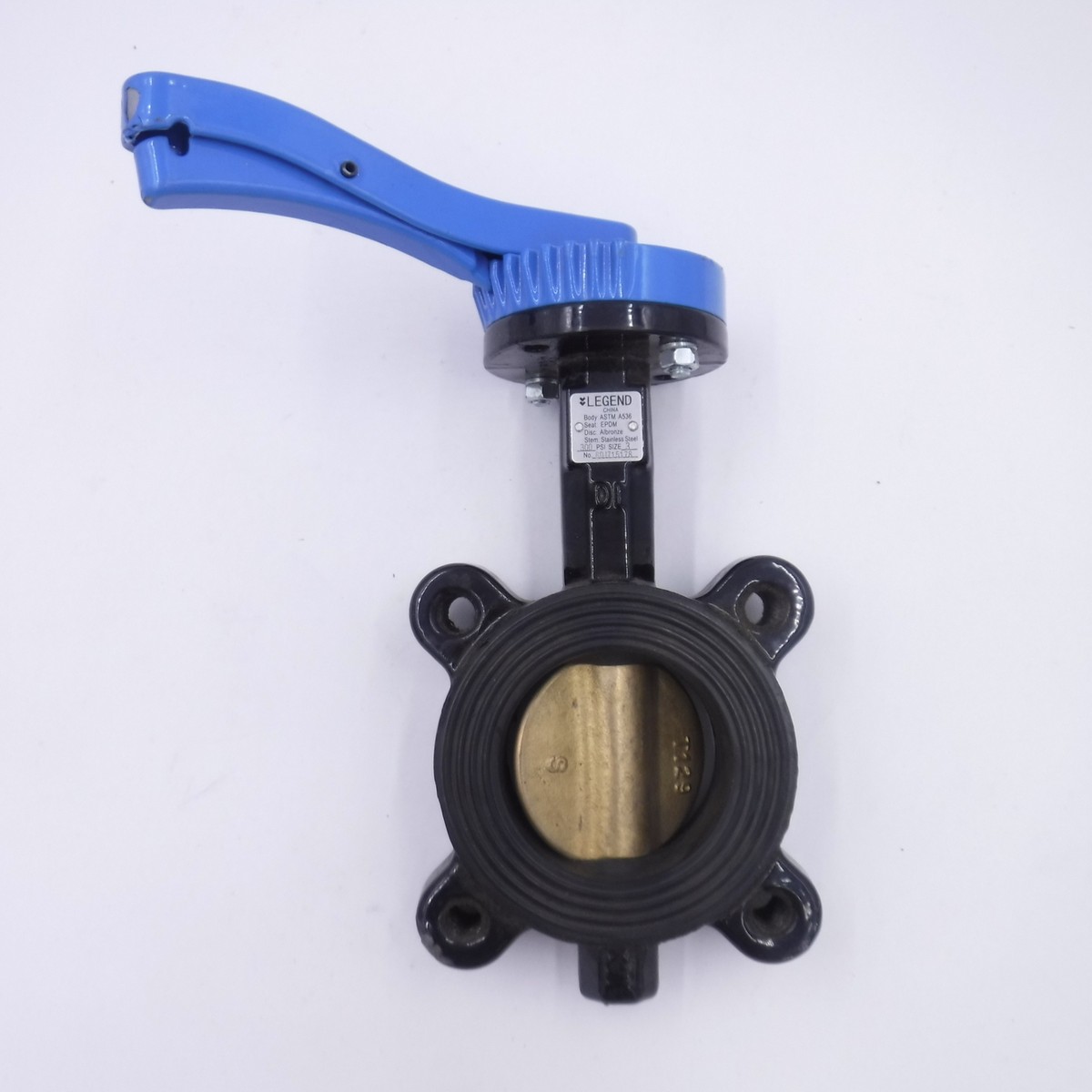 Legend Lug Wafer Butterfly Valve 3" Ductile Iron ASTM A536 EPDM Bronze 300  PSI | eBay