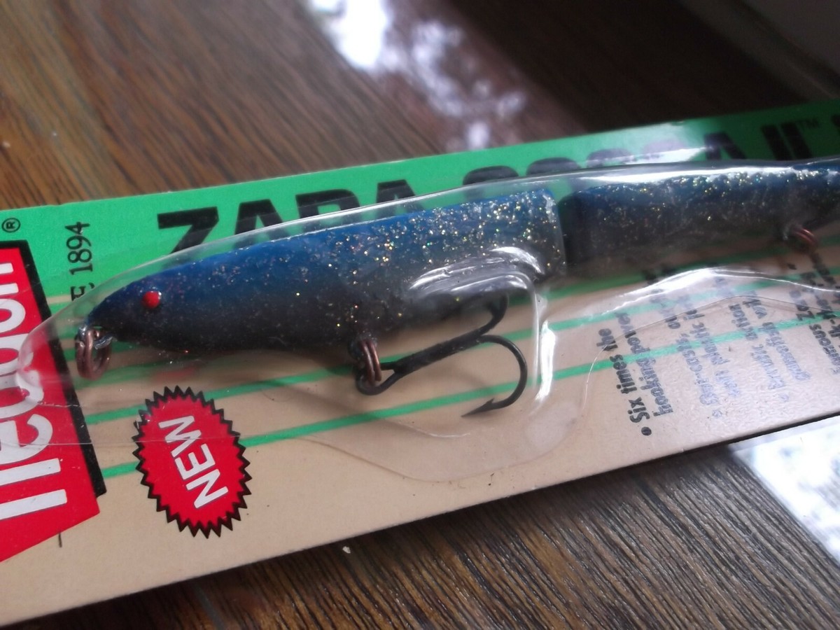 Ancien leurre vintage Heddon Zara II paillettes années 80 pêche en eau
