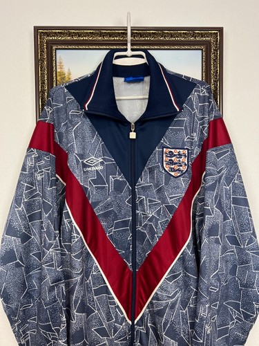 Chaqueta de Fútbol Umbro Inglaterra Años 90 De Colección Camiseta de Fútbol Equipo Nacional Talla XL - Imagen 2 de 13