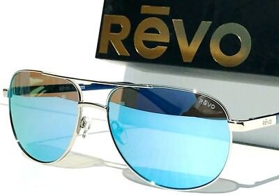 NEW! REVO CONRAD S Chrome w POLARIZED Blue Water Lens Sunglass 1106 03 BL