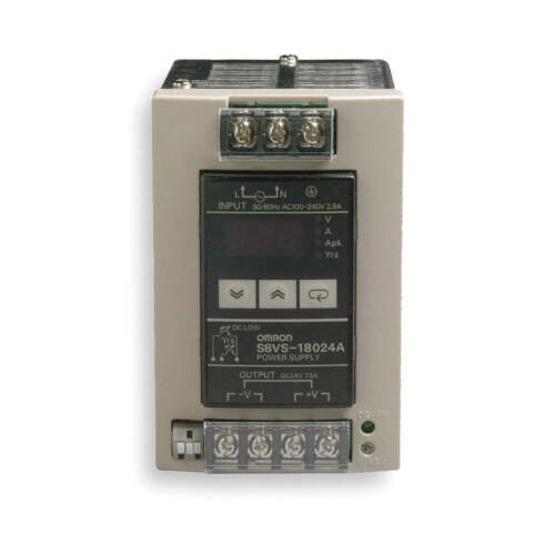 OMRON S8VS-18024A DC Power Supply,24VDC,7.5A,50/60Hz 2REK5