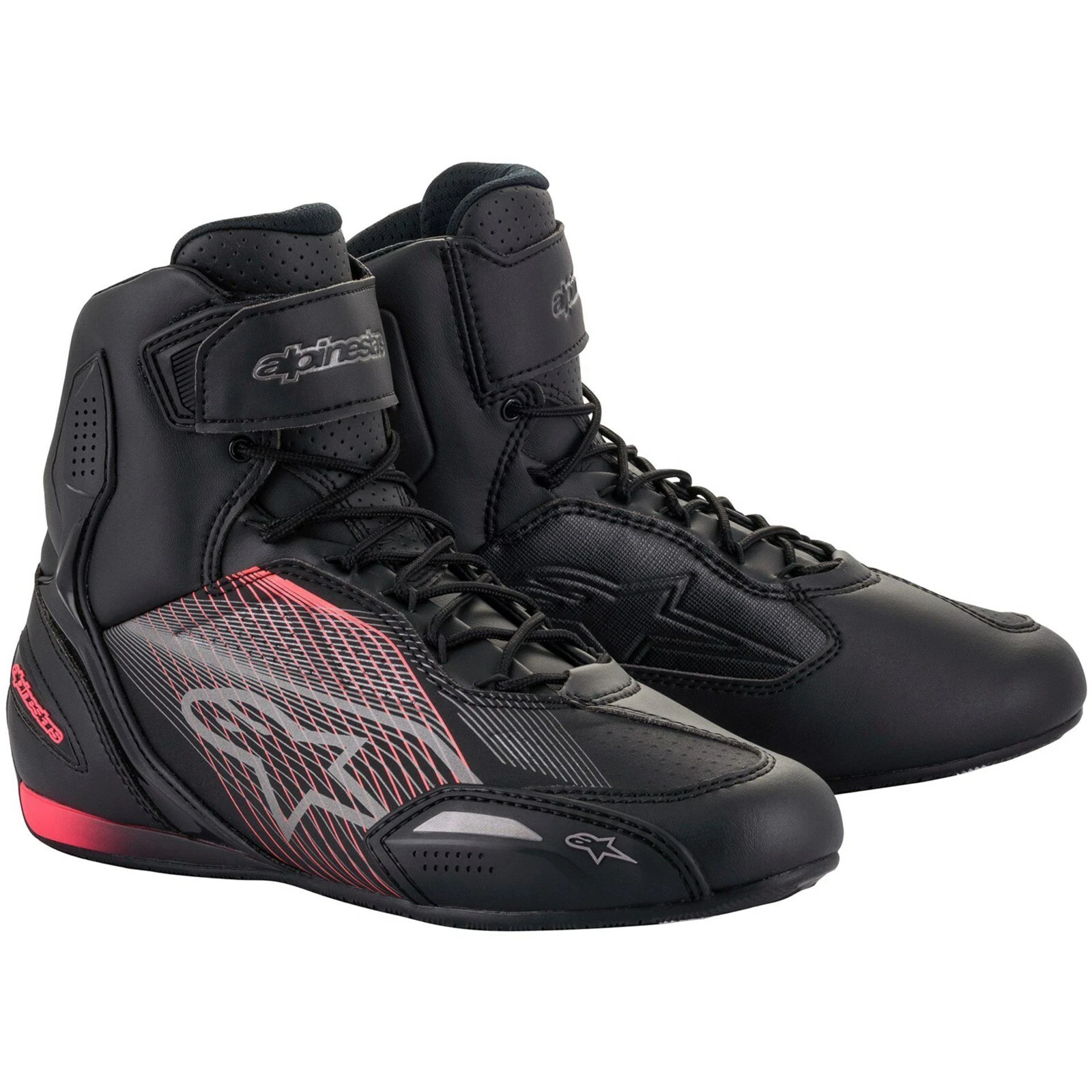Botas Alpinestars Faster 3 Stella Preto Rosa Botas Alpinestars Faster 3 Stella Negro Rosa Diva