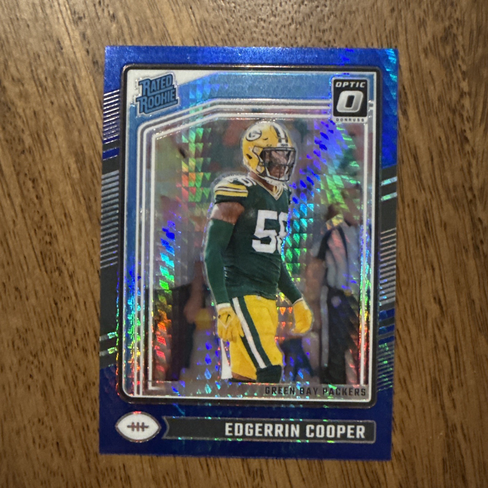 2024 Panini Donruss Optic-Rated Rookie Edgerrin Cooper #231 Blue Hyper Prizm RC