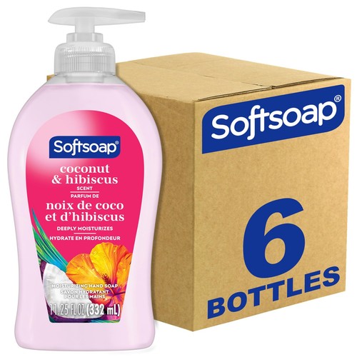 Softsoap Coconut & Hibiscus Scent Hydrating Liquid Hand Soap, Liquid Hand Soa...