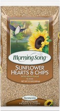 Morning Song Sunflower Hearts  Chips Wild Bird Food, No Mess Sunflower Seeds fo