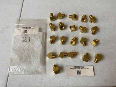 1884057001 (LOT OF 21) WURTH BRASS EXTRUDED 45 DEG STREET ELBOW 1/8 FP X 1/8 MP