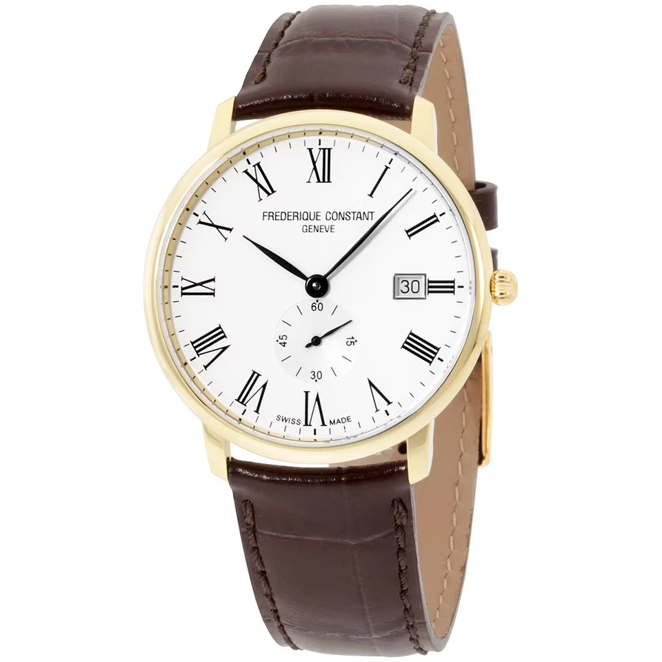 Frederique Constant Slim Line Leather Mens Watch - Image 2 of 3