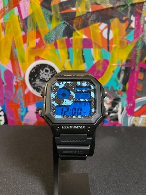 Custom Casio World Time AE1200 ice mod