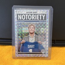 2025 Panini Mosaic Notoriety Jaxson Dart New York Giants Mosaic Prizm Rookie #11