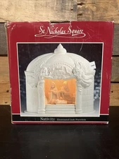 St. Nicholas Square Nativity Illuminated Jade Porcelain 1998 VTG