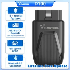 VDIAGTOOL D100 Bluetooth OBD2 Scanner Bidirectional Full System Diagnostic Tool