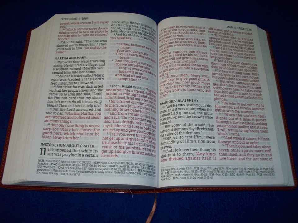 NASB New American Standard Super Giant Print Bible, Leathersoft | eBay