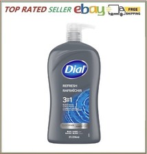 Dial Men 3in1 Body, Hair and Face Wash, Hydro Fresh, 32 32 Fl Oz Pack of 1 