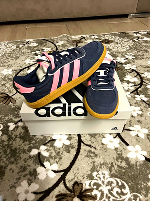 adidas Breaknet Sleek Damen Sneaker Low Top Blau/Rosa EU 36 IH5467