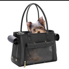 Luxury Soft-Sided Pet Carrier Tote Bag for Small Dogs and Cats with Pockets