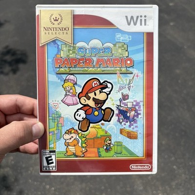 Paper Mario Super Mario (Nintendo Wii, 2007) Complete Tested Light Scratches