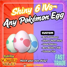 Pick any Pokémon ✨ Custom Shiny Eggs | Your OT | Pokémon Scarlet & Violet | HOME
