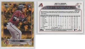 2022 Topps Chrome Sapphire Edition Gold /50 Seth Beer #345 Rookie RC