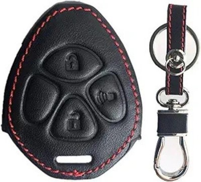 Leather Keyless Entry Remote Control Key Fob Cover Case protector Replacement Fi