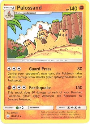 Pokemon Card - Sun & Moon Cosmic Eclipse 127/236 - PALOSSAND (rare) - NM/M