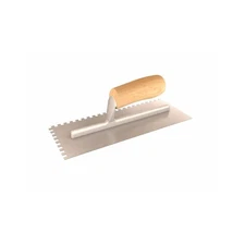 Bon 14-320 Notched Trowel - 1/4-in. Square - Wood Handle