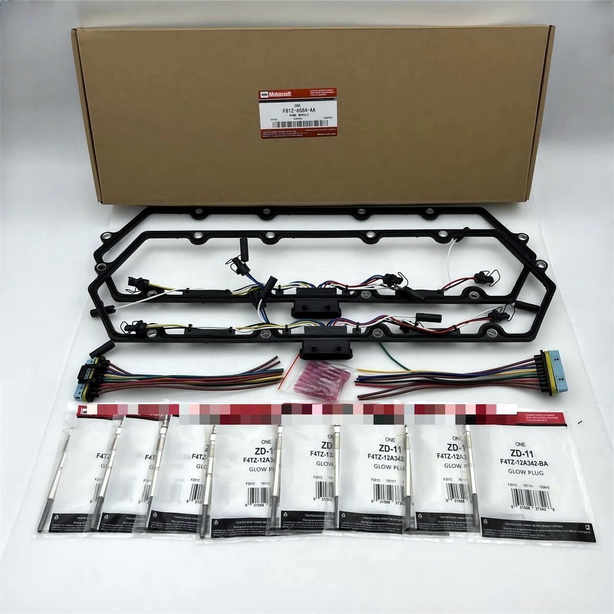 8PCS Motorcraft ZD-11 F4TZ-12A342-BA Glow Plugs For 1995-2003 Ford 7.3 Liter