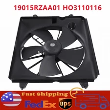 12V Left Radiator w/ AC Condenser Cooling Fan For 2.4l Honda CR-V CRV 2007-2009