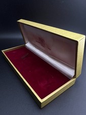 RARE IWC VINTAGE GOLD BOX 1960s / 1970s RED INLAY