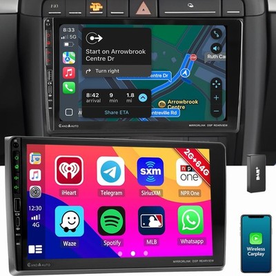 DAB+ Für Audi A4 8E 8H B6 B7 2000-2009 2+64G Android 13 Autoradio USB Navi WIFI