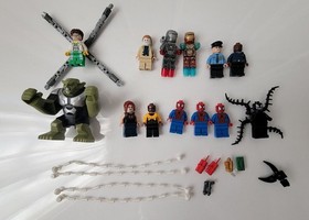 LEGO Lot Marvel Spider-Man 76016, 76004, 76015, Super Heroes- Iron Man 76006