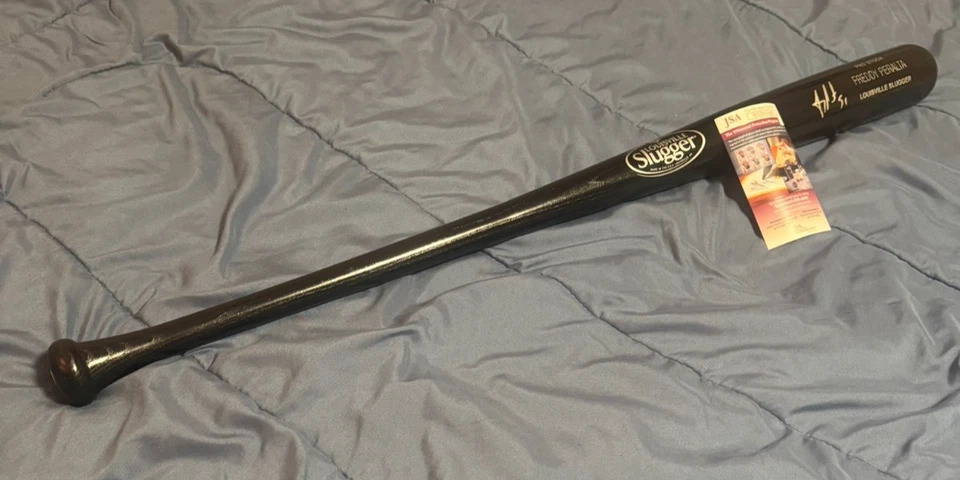 Freddy Peralta - Signed Louisville Slugger Black Bat (JSA)  Milwaukee Brewers - Image 3 of 4