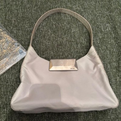 Prada Women Bag Vintage Fw1997 Metallic Shoulder Limited Edition 