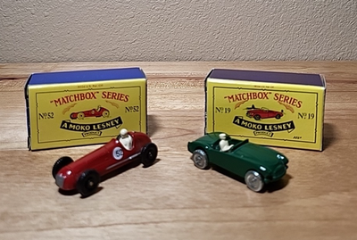 ミニカー MATCHBOX No.52 MASERATI 4CL T Matchbox A Moko Lesney Original Set of 2: #52 Maserati 4CLT & #19