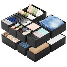 Drawer Organizer Clothes, 12 Pack Dresser Organizer Bins for Nursery, Closet ...