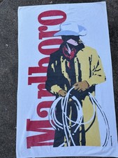 Vintage 1994 Marlboro Man Oversized Towel 36” X 58” Cigarette Philip Morris USA