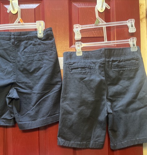 Lot Of 2 Boys Size 10-12 . Navy Blue School Uniform Shorts. - Picture 2 of 8