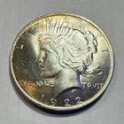 1922 Peace Silver Dollar $1 Business Strike Philadelphia 90% Silver Coin