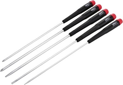 26192 Slotted and  Screwdriver Set,Slotted 2.5 4mm,  #0 #