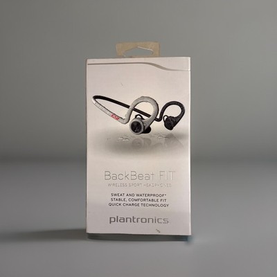 Plantronics BackBeat FIT Bluetooth Wireless Sport Headphones Gray New Sealed