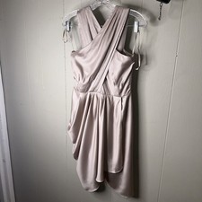 Banana Republic Champagne Cocktail Dress Size 2 Criss Cross Front