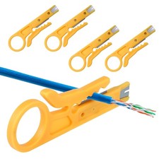 4 Pack Mini Wire Stripper Portable Crimping Tool Network Yellow