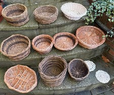 10 NEWLY MADE WICKER CANE HAMPER PRESENT FRUIT BASKETS LOVLEY ITEMS GREAT GIFTS