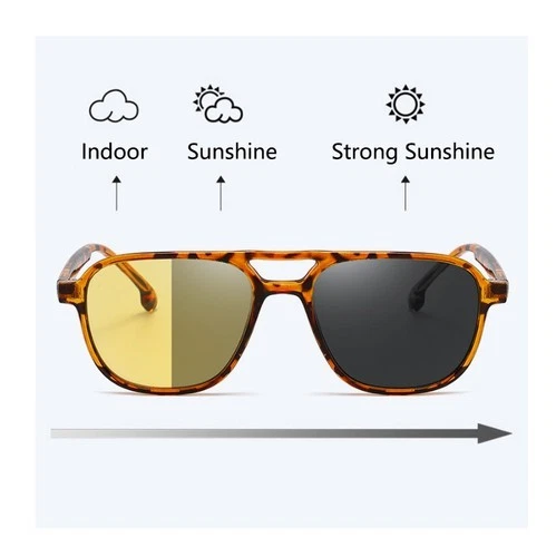 Photochrome Gleitsicht Multifokale Lesebrille Doppelsteg Brille Unisex - Bild 3 von 4