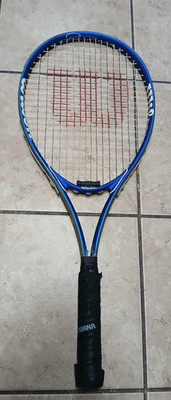 Wilson Federer Tennis Racket Impact Volcanic Frame Titanium Pre-Owned Good Condt