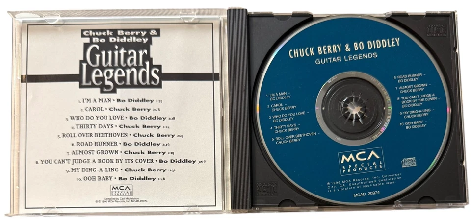 Chuck Berry & Bo Diddley Guitar Legends CD Rock & Roll Blues Music Foto 2 de 3