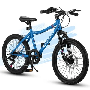 S20101 20 Inch Kids' Bike, Boys Girls Mountain Bike Ages 6-12, 7 Speed Teenager 