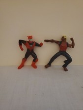 Pair of 2011 McDonald's DC Comics Young Justice Happy Meal Toys Plastic